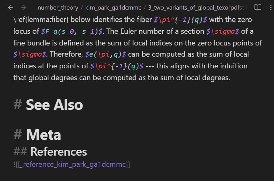 The standard notation note before the notation notes are created