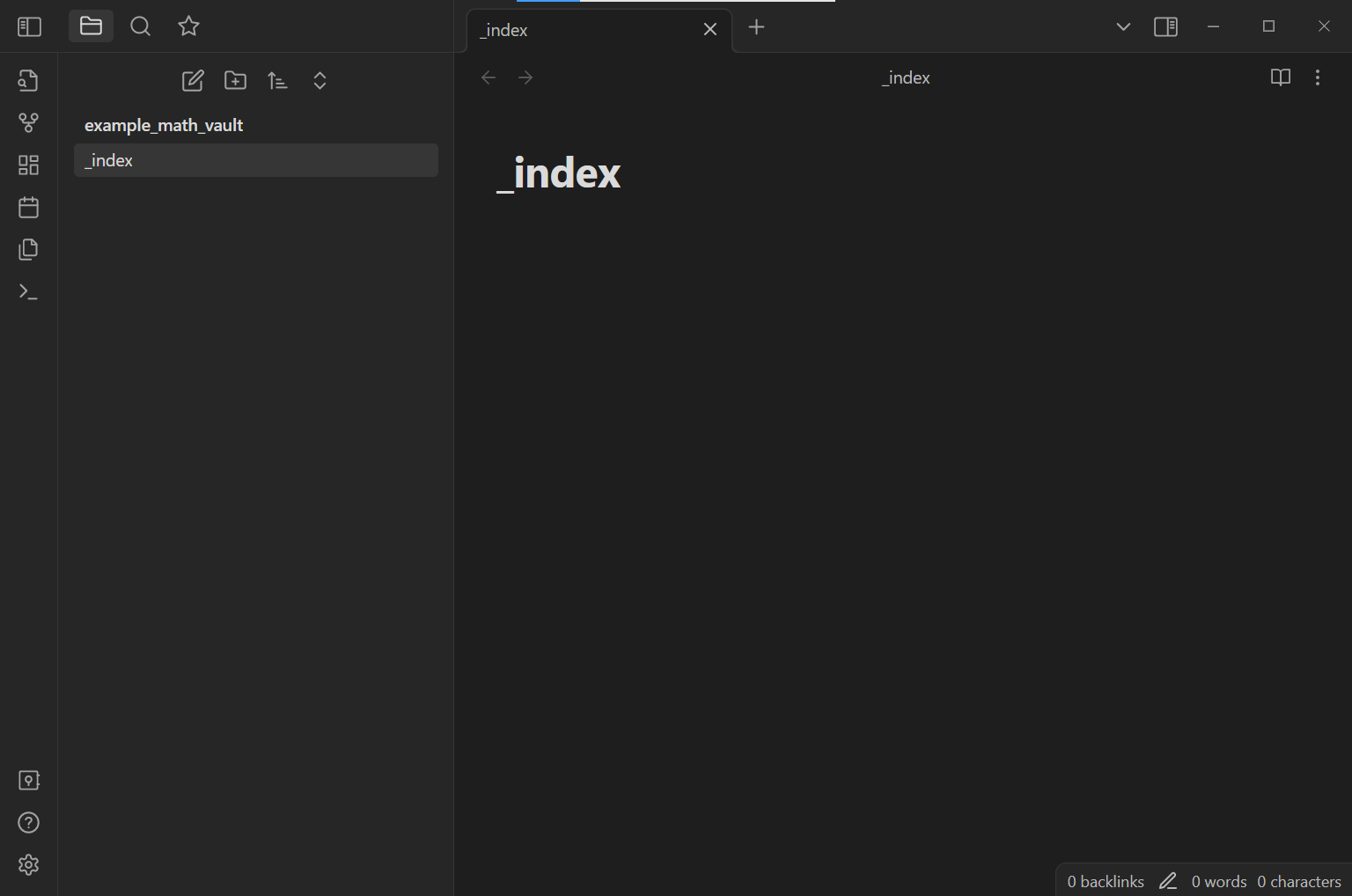 Rename the new note from `Untitled` to `_index`